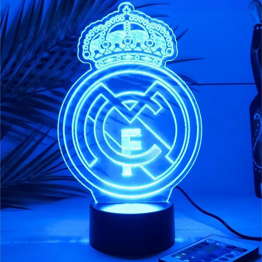 3D Светильник FC Real Madrid